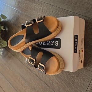 Bamboo Platform Sandals